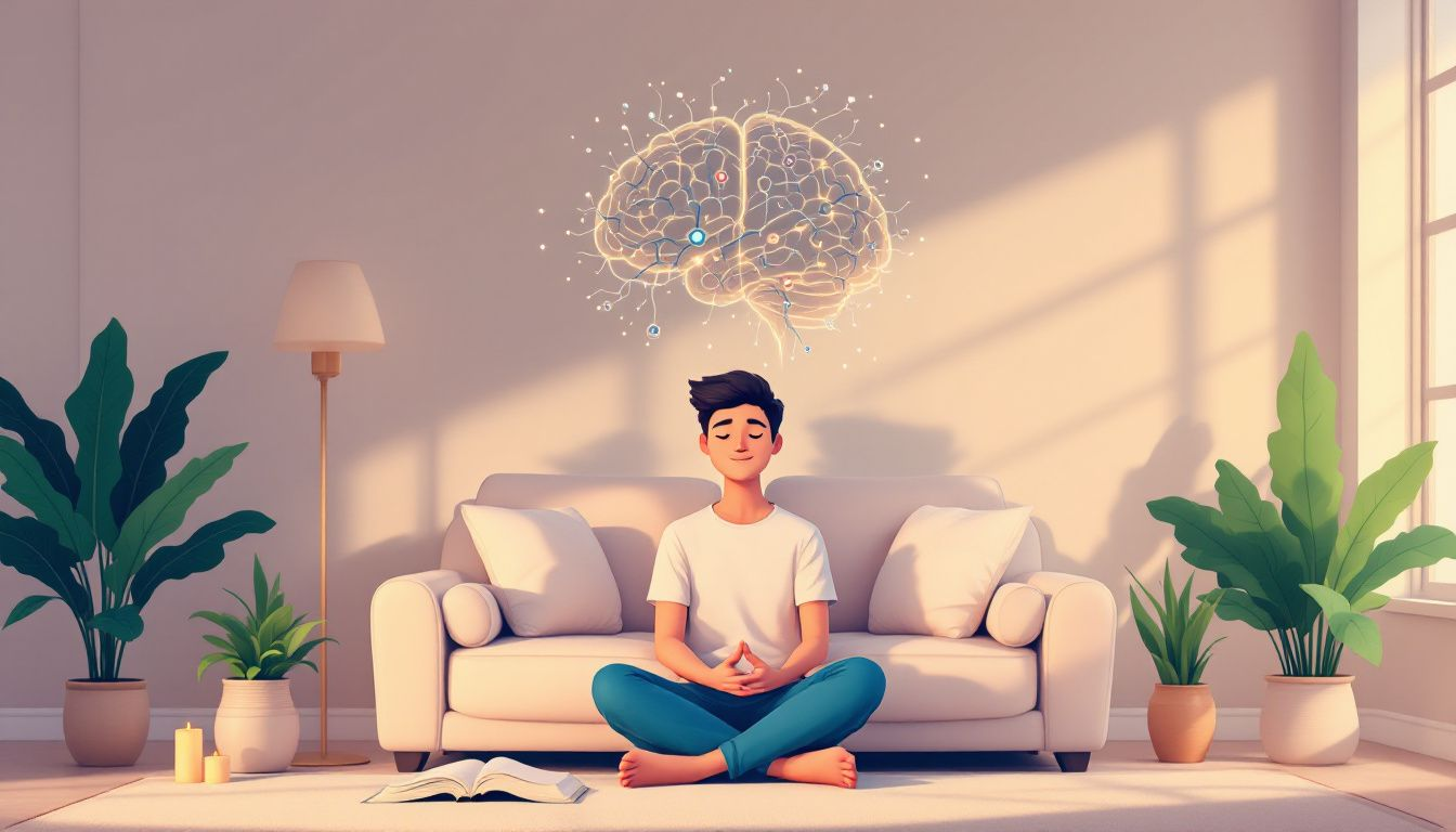 A calming mindfulness practice session for individuals with ADHD.