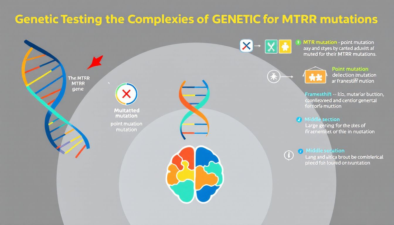 Overview of genetic testing for MTRR mutations.