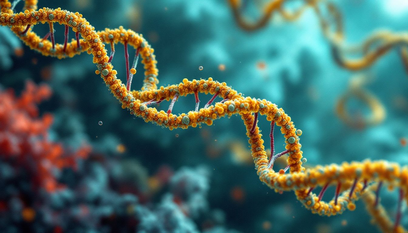 Illustration of the MTRR gene and its functions in the body.