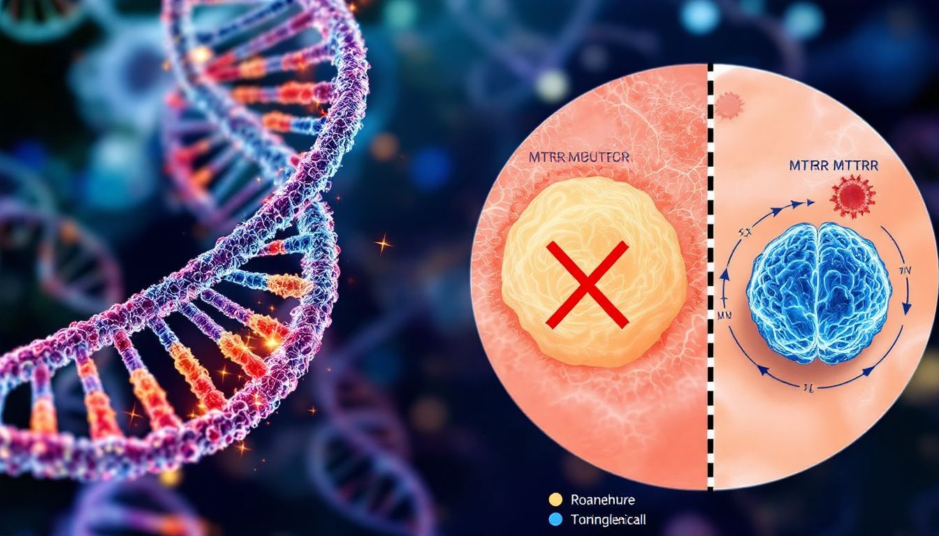 Common symptoms associated with MTRR mutations.